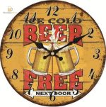 Horloge Beer Free au design original pour les amateurs de bière