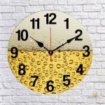 Horloge décorative sur le thème de la bière pour la maison