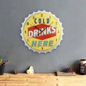Horloge décorative pour amateurs de bière et boissons fraîches