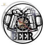 Horloge murale design sur le thème de la bière