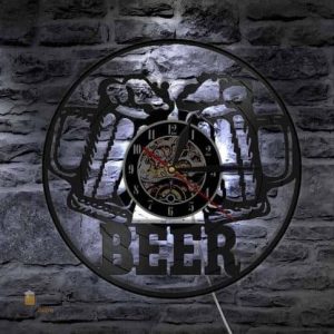 Horloge Beer, accessoire décoratif pour les bars et cuisines