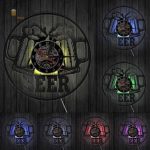 Horloge LED sur le thème de la bière, ajout original à votre déco