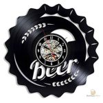 Horloge vinyle inspirée des capsules de bière