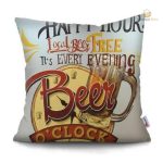Coussin à motifs bière