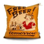 Housse de coussin à thème bière - taille moyenne