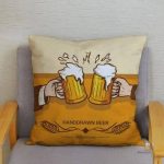 Coussin décoratif pour passionnés de bière