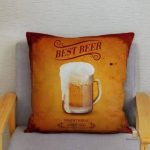 Housse de coussin inspirée par la bière