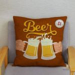 Housse décorative bière pour salon