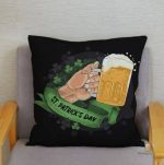 Coussin décoratif sur le thème de la bière