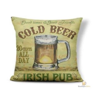 Housses de coussins pour amateurs de bière