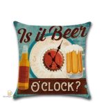 Coussins décoratifs avec messages humoristiques sur la bière