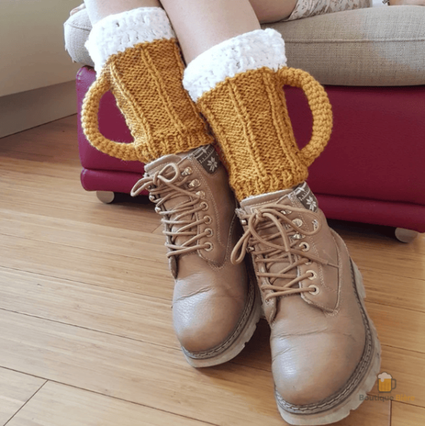 Chaussettes amusantes sur le thème de la bière