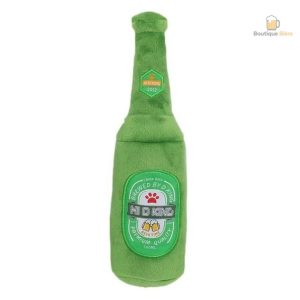 Jouet en forme de bière pour chien, objet insolite