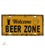 Plaque Métal Bière thématique pour soirées entre amis