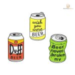 Lot de 3 pin's représentant des canettes de bière