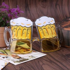Lunettes à thème bière pour hommes et femmes