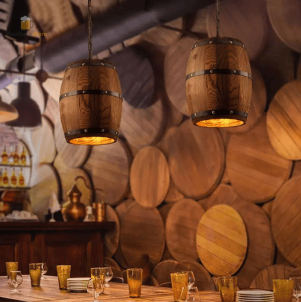 Décoration rustique en bois pour bar à bière