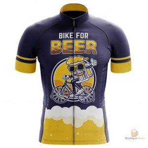 Maillot cycliste "Bike For Beer" pour passionnés de bière et vélo