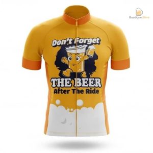 Maillot cycliste Don't Forget The Beer pour passionnés de bière