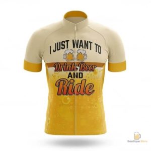 Maillot Cycliste "I just Want To Drink Beer" pour les amateurs de bière