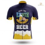 Maillot cycliste Save The Earth pour passionnés de vélo