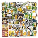 Mini Stickers Bière - Pack de 50 autocollants variés
