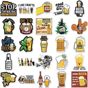 Autocollants Bière colorés pour personnaliser vos boissons