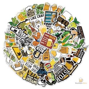 Stickers Bière amusants pour soirées et fêtes