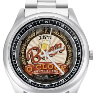 Montre Métal Beer O'Clock pour les amateurs de bière