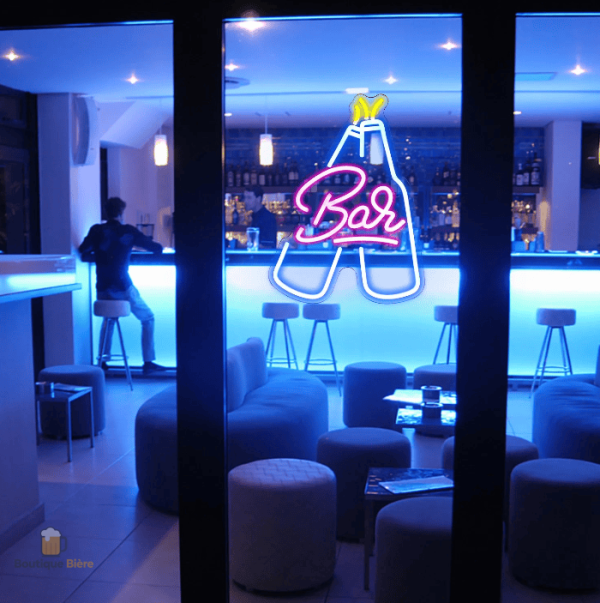 Néon décoratif bière, parfait pour soirées et événements conviviaux