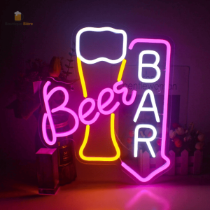 Néon LED Beer Bar Pinte De Bière, éclairage décoratif