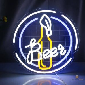 Néon LED Beer Vintage pour ambiance bar rétro