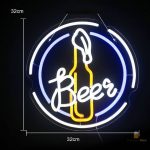 Éclairage néon bière pour décoration de bar
