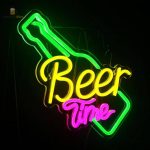 Néon décoratif Beer Time, ambiance conviviale