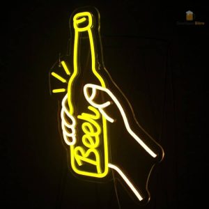 Néon décoratif bière pour ambiance festive dans les bars