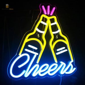 Néon LED Cheers Bottles pour ambiance bar