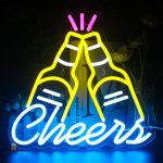 Éclairage néon bouteilles de bière pour décoration de bar