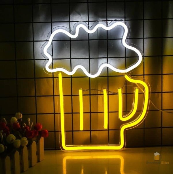 Néon LED Chope de Bière pour décoration de bar