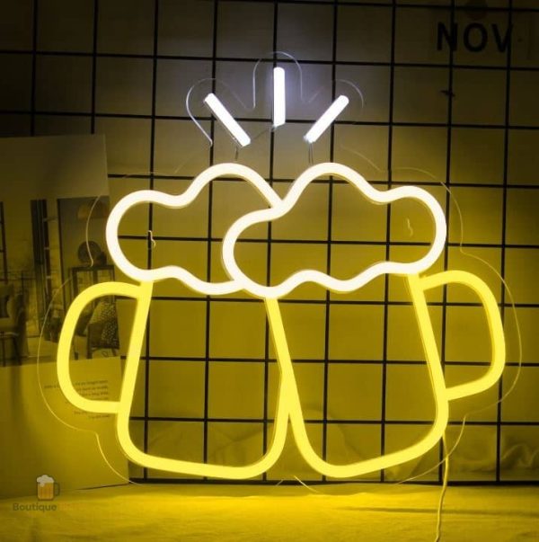 Néon LED Chopes de Bière pour décoration de bar