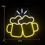 Éclairage néon bière, ambiance festive pour votre établissement