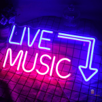 Néon LED Live Music pour une ambiance festive
