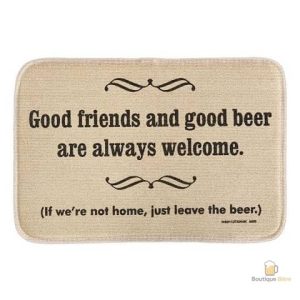 Paillasson Amis et Bière Bienvenus