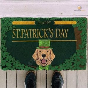 Tapis amusant avec motif chien et bière pour votre maison