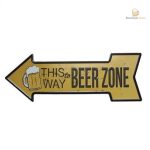 Panneau Flèche indicatif pour zone de bière