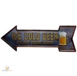 Panneau flèche indiquant "Cold Beer