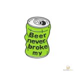 Pin's Bière Beer Never Broke My Heart en design original