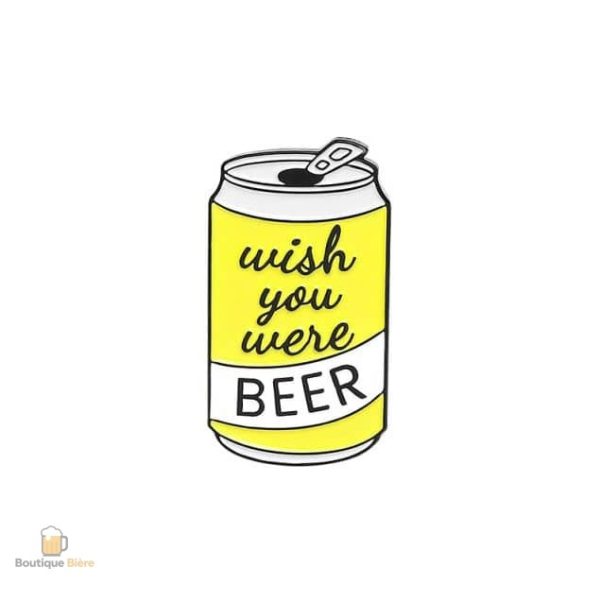Pin's Bière Wish You Were Beer, accessoire pour les amateurs de bière