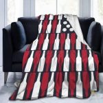 Plaid Bière Drapeau Américain pour soirées conviviales