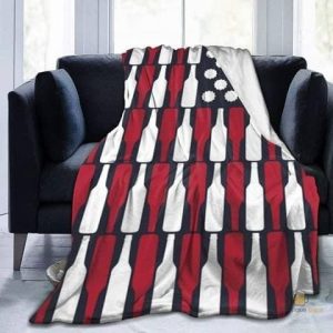 Plaid Bière Drapeau Américain pour soirées conviviales