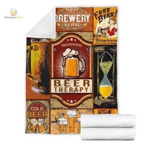 Plaid Thérapie Bière confortable et stylé pour les amateurs de bière